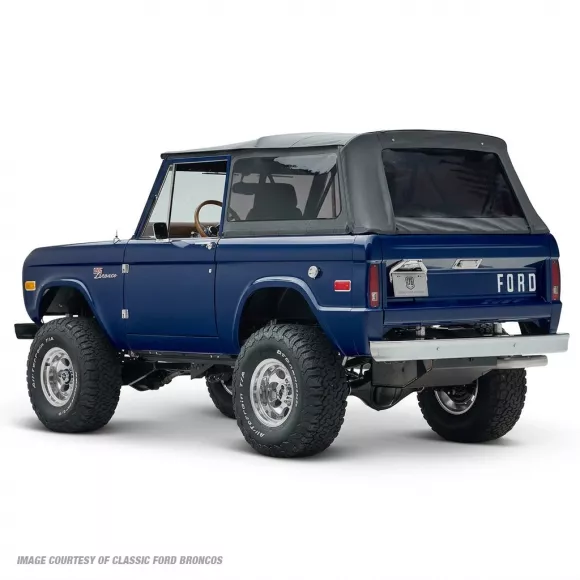 Rampage Soft Top | Black Diamond Material | 66-77 Ford Bronco | 98401